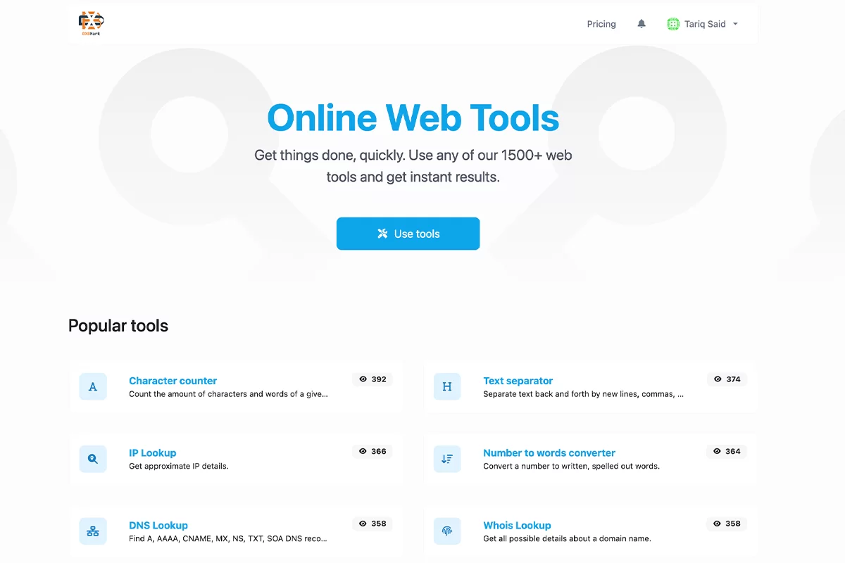 Online Web Tools